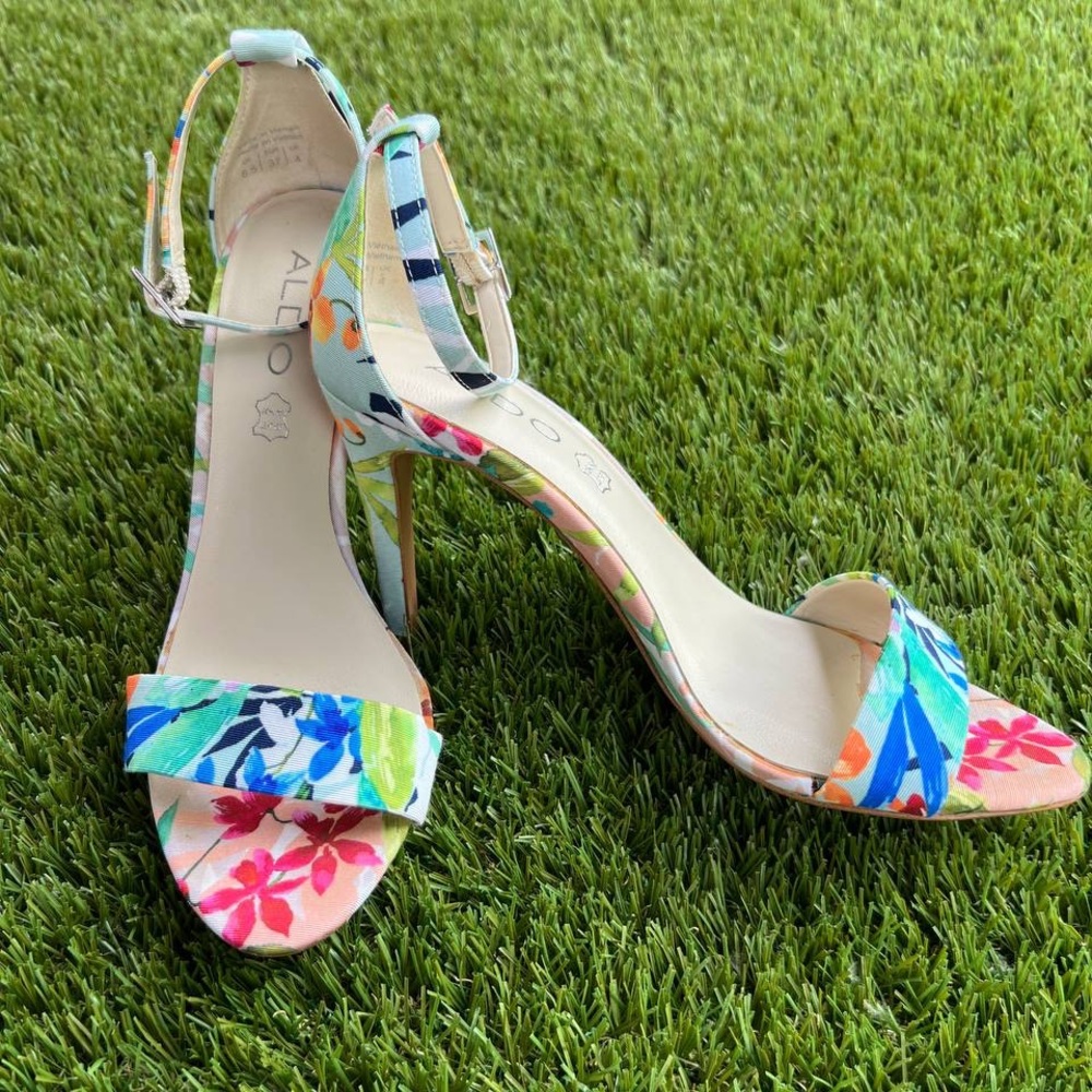 Aldo Women's Colorful Floral Heels